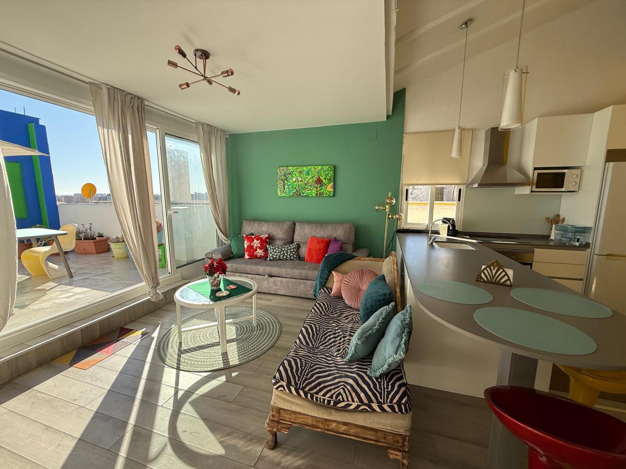 Petite Penthouse With The Sunniest Terrace In Valencia Lejlighed Eksteriør billede